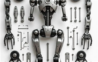 Humanoid Robot Parts Made via CNC Machining